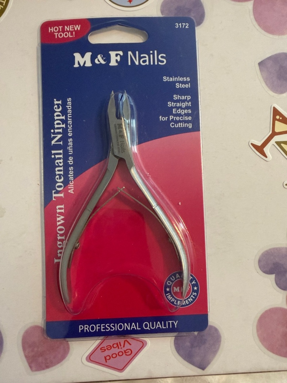 Stainless Steel Ingrown Toenail Nipper - Silver